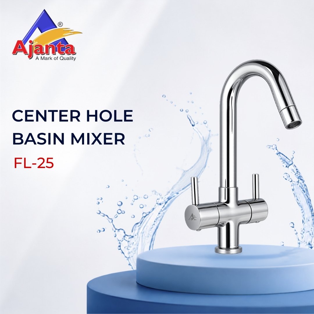 Centre Hole Basin Mixer FL-25